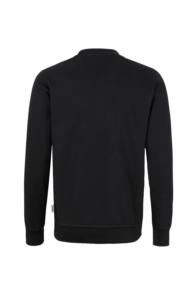 Hakro Sweatshirt MIKRALINAR Unisex schwarz Rücken 
