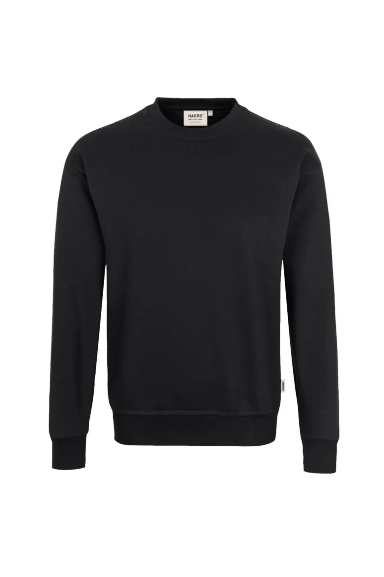 Hakro Sweatshirt MIKRALINAR Unisex schwarz Front #farbe_schwarz