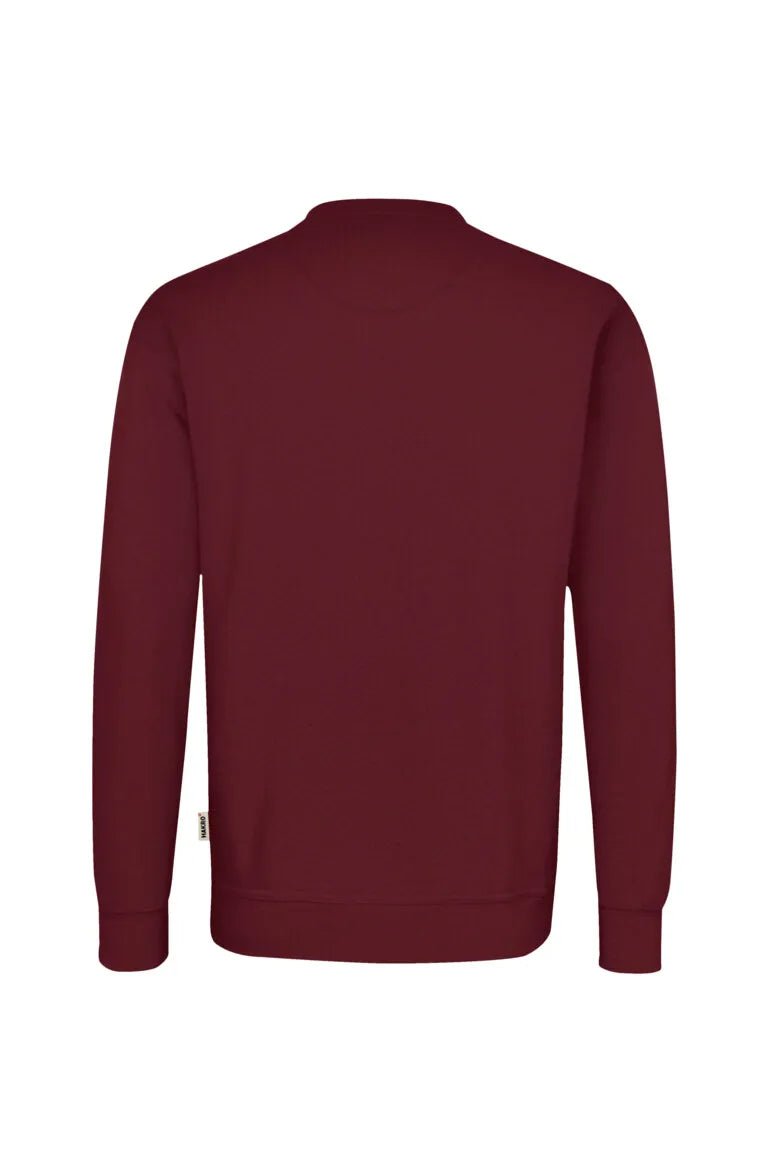 Hakro Sweatshirt MIKRALINAR Unisex weinrot Rücken 