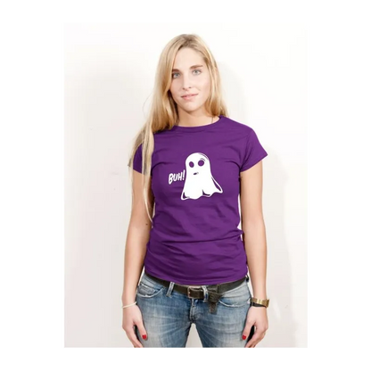 BIGTIME Halloween Buuuuh T-Shirt Damen brown Front 