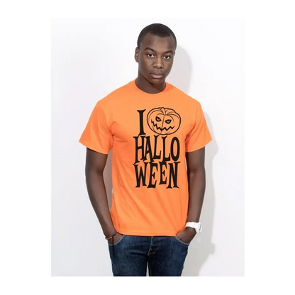 BIGTIME Halloween I Love Halloween T-Shirt Herren brown Front 
