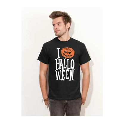 BIGTIME Halloween I Love Halloween T-Shirt Herren weiss Front 