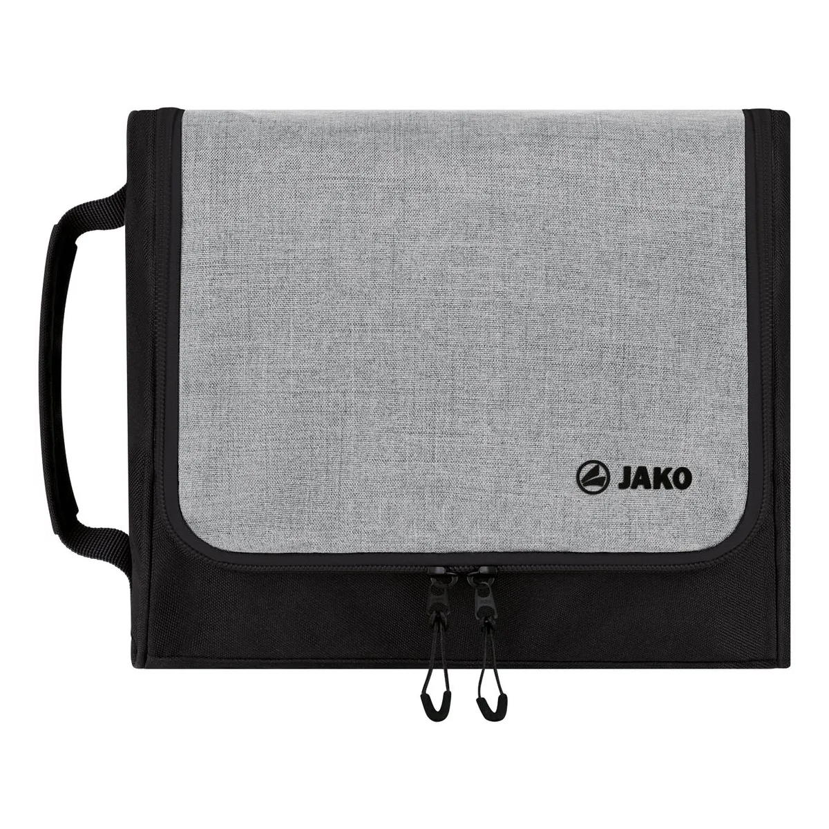 JAKO Kulturbeutel Challenge Unisex hellgrau-meliert Front #farbe_hellgrau-meliert