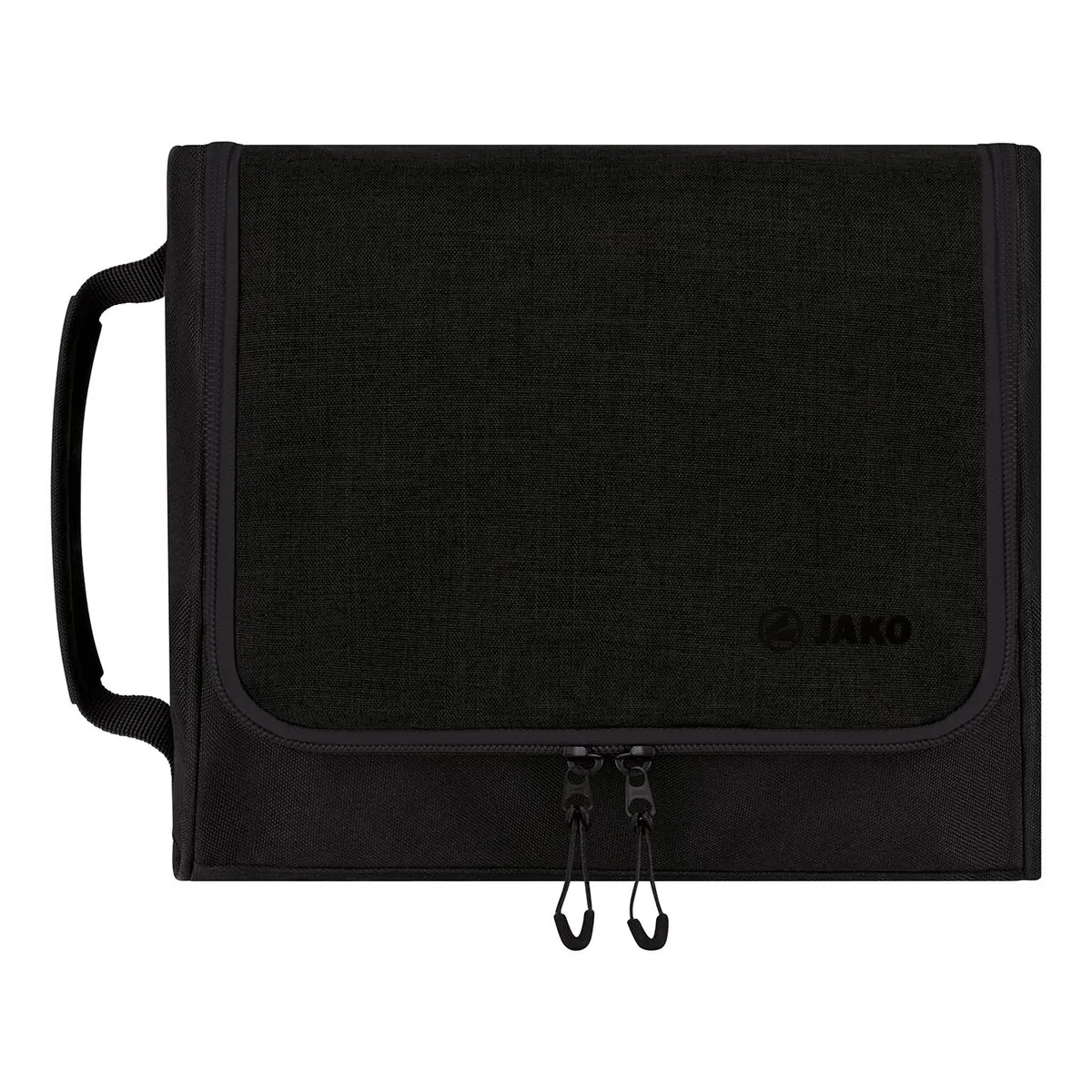 JAKO Kulturbeutel Challenge Unisex schwarz-meliert Front #farbe_schwarz-meliert