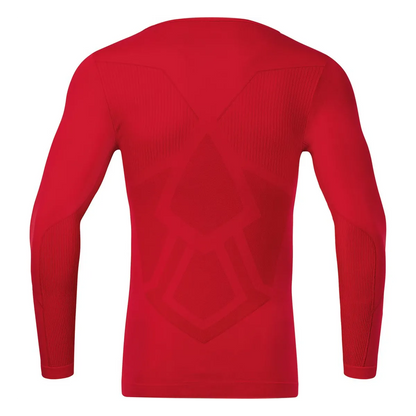 JAKO Longsleeve Comfort 2.0 Kinder sportrot Rücken 