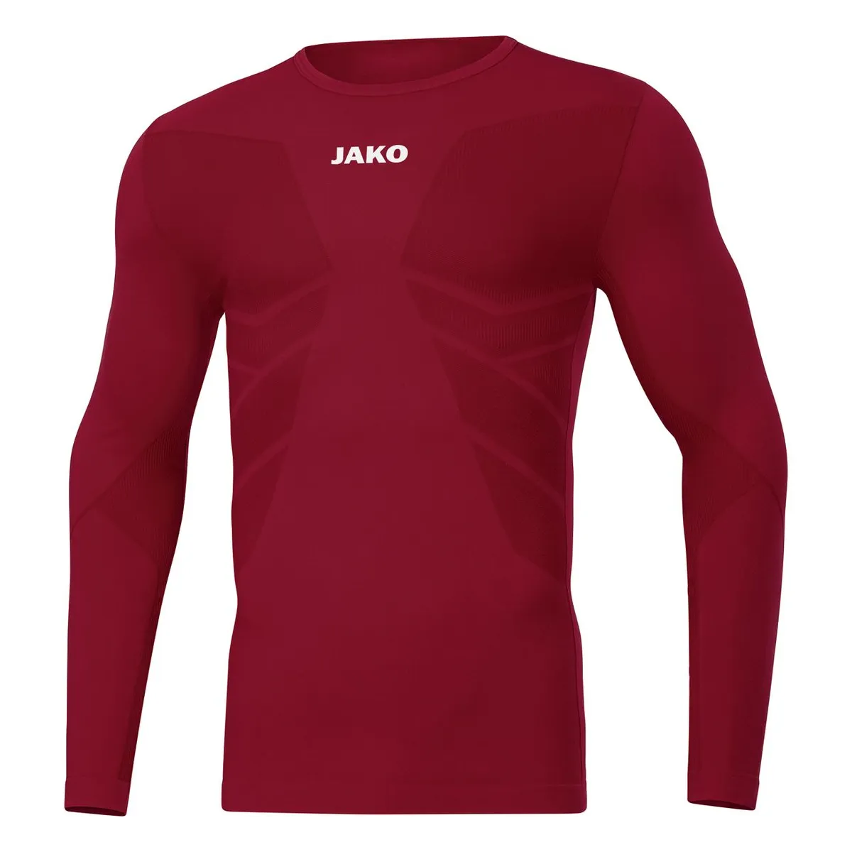 JAKO Longsleeve Comfort 2.0 Kinder weinrot Front 