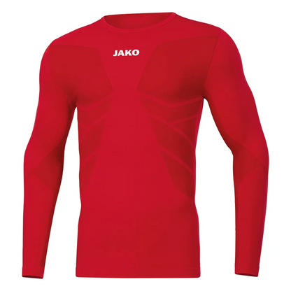 JAKO Longsleeve Comfort 2.0 Unisex sportrot Front 
