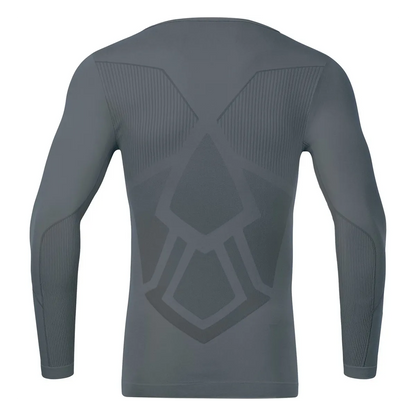 JAKO Longsleeve Comfort 2.0 Unisex steingrau Rücken 