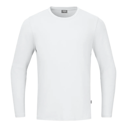 JAKO Longsleeve Organic Kinder weiss Front 