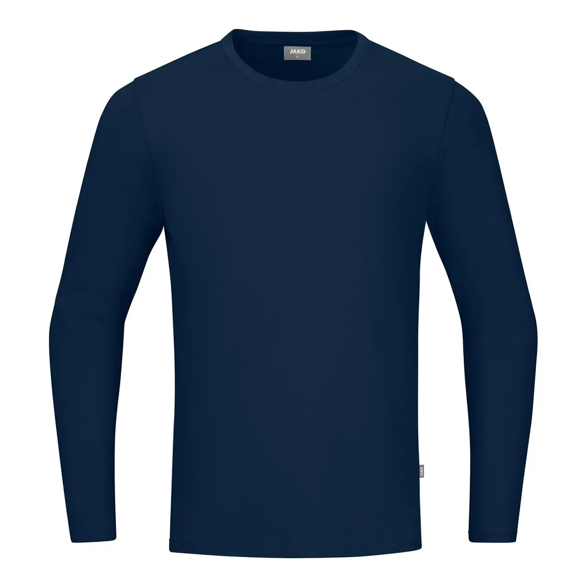 JAKO Longsleeve Organic Unisex marine Front 