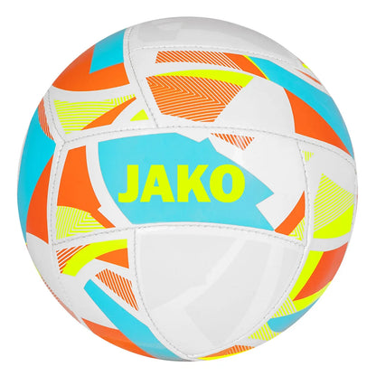 JAKO Fußball Iconic Mini weiß/cyan/neongelb 
