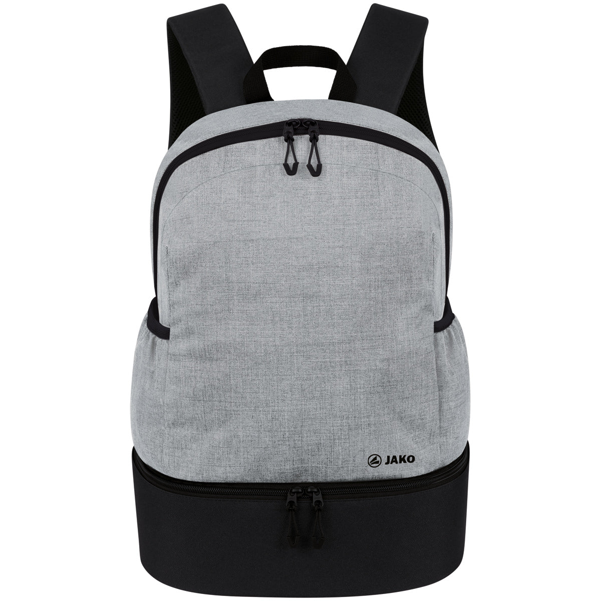JAKO Rucksack Challenge Unisex hellgrau-meliert Front 