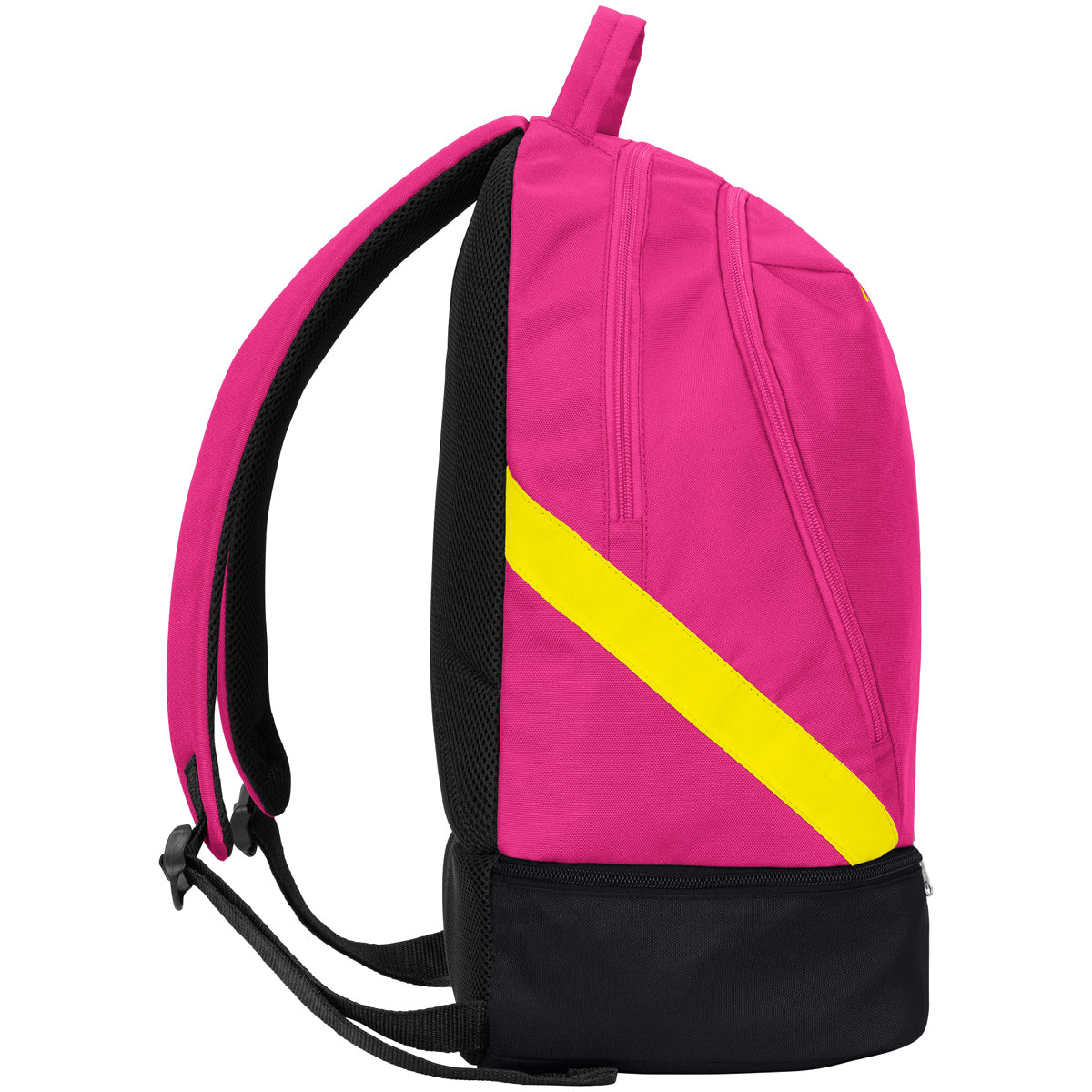 JAKO Rucksack Iconic Unisex pink-schwarz-neongelb Detail 