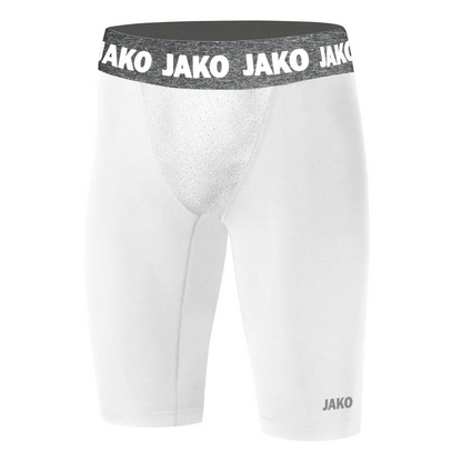 JAKO Short Tight Compression 2.0 Kinder weiss Front 
