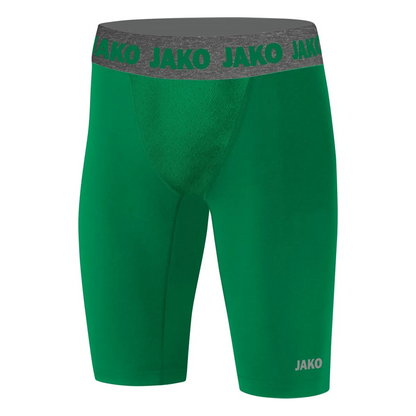JAKO Short Tight Compression 2.0 Unisex sportgruen Front 