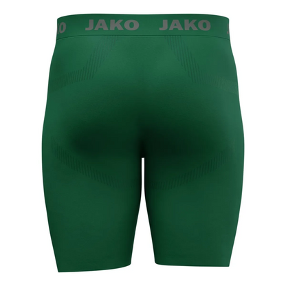 JAKO Short Tight Seamless Kinder dunkelgruen Rücken 