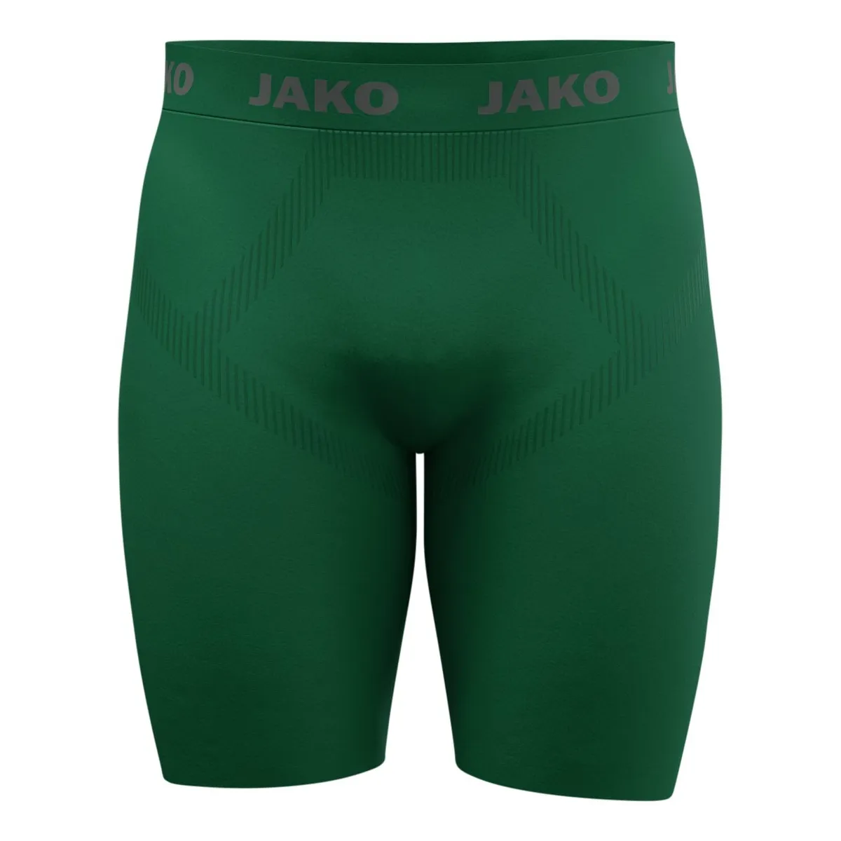 JAKO Short Tight Seamless Kinder dunkelgruen Front 