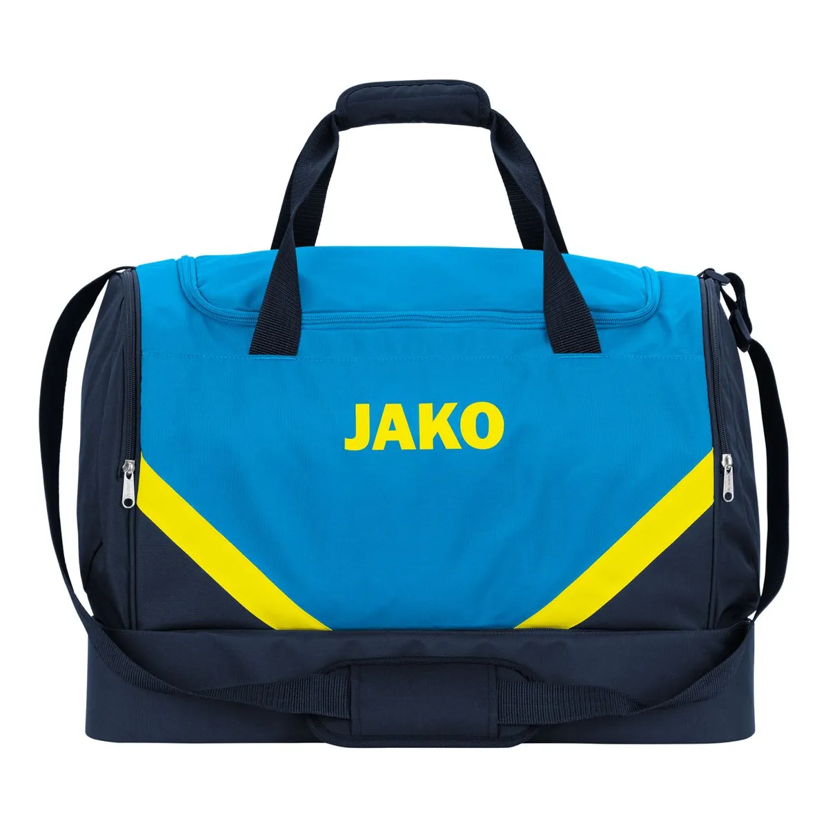 JAKO Sporttasche Iconic 2024 Unisex jako-blau-marine-neongelb Front #farbe_jako-blau-marine-neongelb