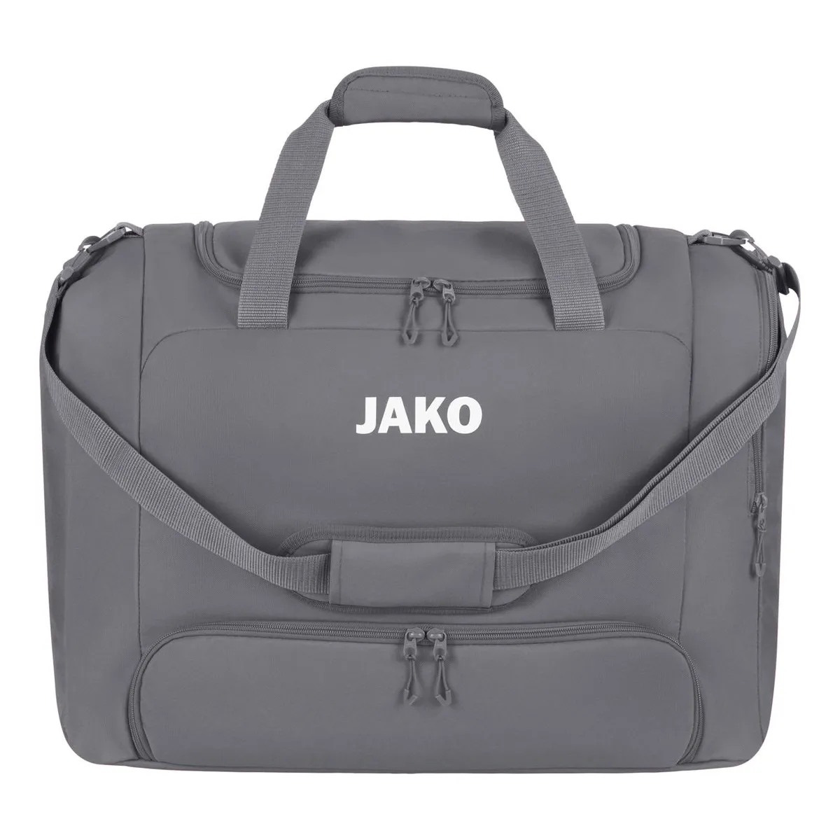 JAKO Sporttasche One mit Bodenfach Unisex grau Front 