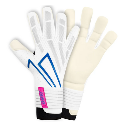 JAKO Torwarthandschuhe RS89 ELITE Hybrid Cut Unisex weiss-rhodamine-rot-blau Detail #farbe_weiss-rhodamine-rot-blau