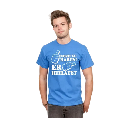BIGTIME Junggesellenabschied Noch zu Haben JGA 6 T-Shirt Herren royal Front 