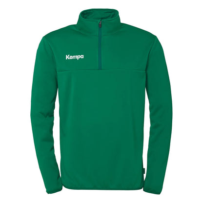 Kempa Aufwärmshirt 1/4-Zip Top Kinder lagune Front 
