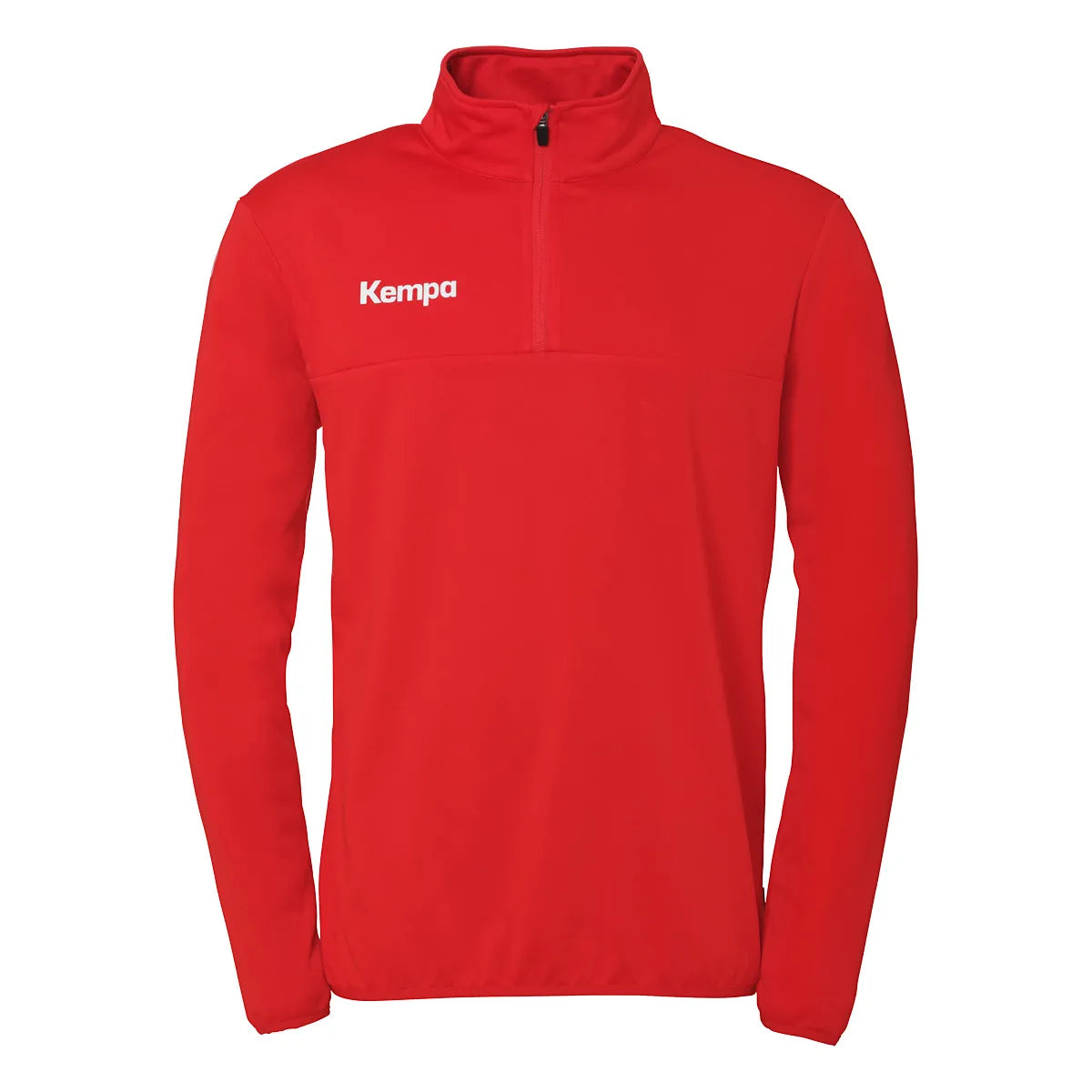 Kempa Aufwärmshirt 1/4-Zip Top Kinder rot Front 