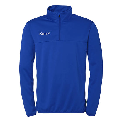 Kempa Aufwärmshirt 1/4-Zip Top Unisex royal Front 