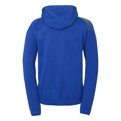 Kempa Kapuzenjacke Ambition 28 Damen royal-limonengelb Rücken 