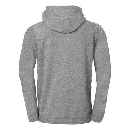 Kempa Kapuzenjacke Ambition 28 Unisex dark-grau-melange-weiss Rücken 