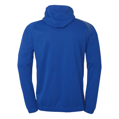 Kempa Kapuzenjacke Ambition 28 Kinder royal-limonengelb Rücken 