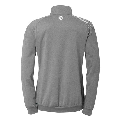 Kempa Trainingsjacke Ambition 28 Poly Damen dark-grau-melange-weiss Rücken 