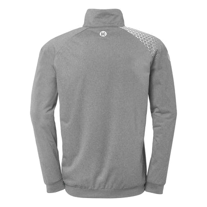 Kempa Trainingsjacke Ambition 28 Poly Kinder dark-grau-melange-weiss Rücken 