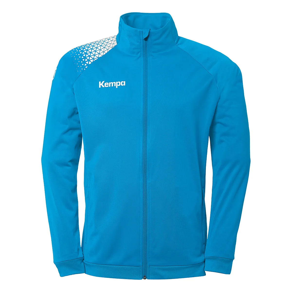 Kempa Trainingsjacke Ambition 28 Poly Kinder kempablau-weiss Front 