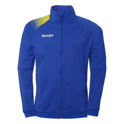 Kempa Trainingsjacke Ambition 28 Poly Unisex royal-limonengelb Front 