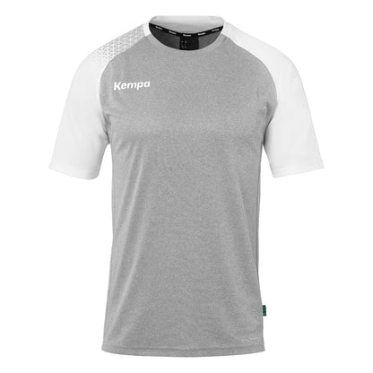 Kempa Trikot Ambition 28 Kurzarm Kinder dark-grau-melange-weiss Front 