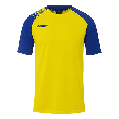 Kempa Trikot Ambition 28 Kurzarm Unisex limonengelb-royal Front 