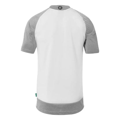 Kempa Trikot Ambition 28 Kurzarm Unisex weiss-dark-grau-melange Rücken 