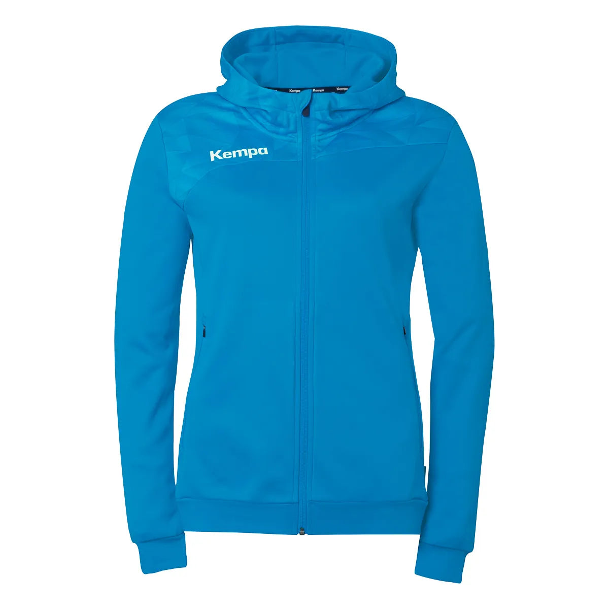 Kempa Kapuzenjacke Athletics 29 Damen kempablau Front 