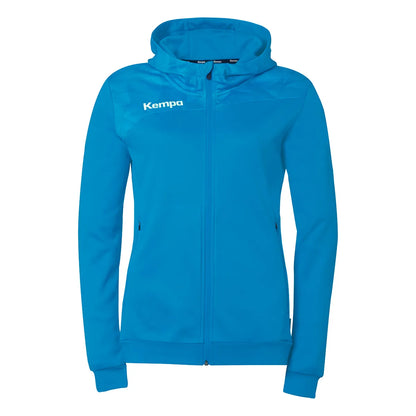Kempa Kapuzenjacke Athletics 29 Damen kempablau Front 
