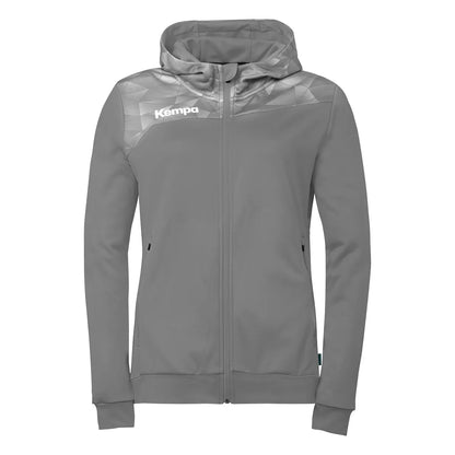 Kempa Kapuzenjacke Athletics 29 Damen steingrau Front 