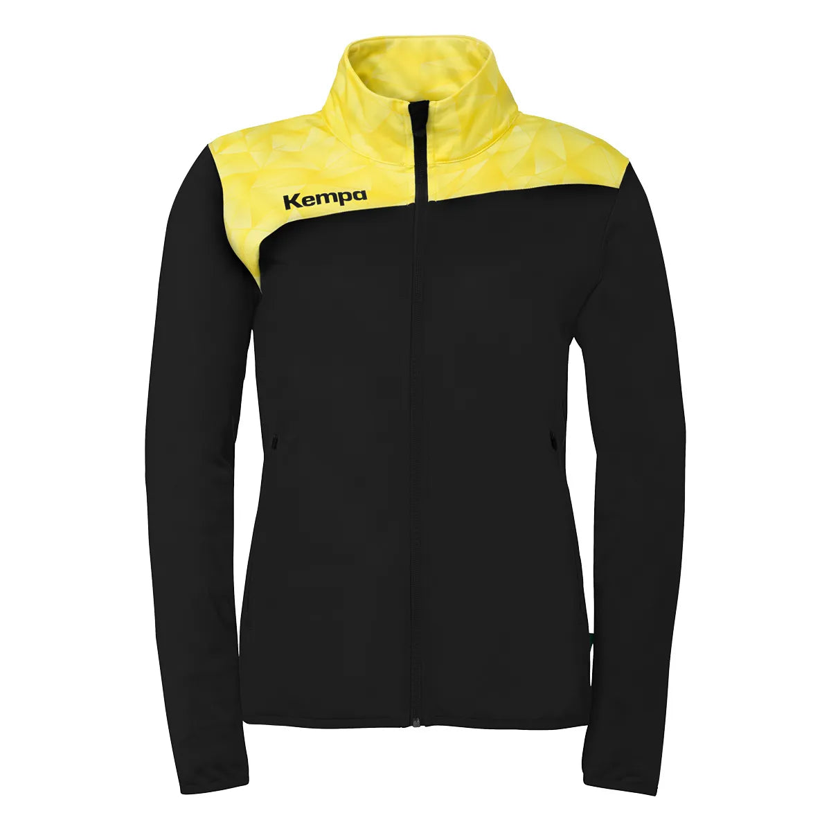Kempa Trainingsjacke Athletics 29 Poly Damen schwarz-limonengelb Front 