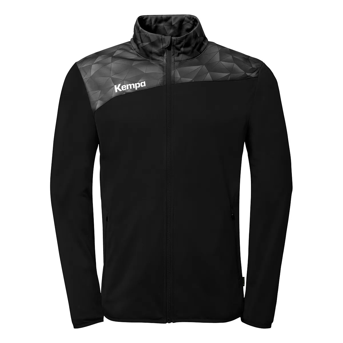 Kempa Trainingsjacke Athletics 29 Poly Kinder schwarz Front #farbe_schwarz