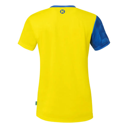 Kempa Trikot Athletics 29 Kurzarm Damen limonengelb-royal Rücken 