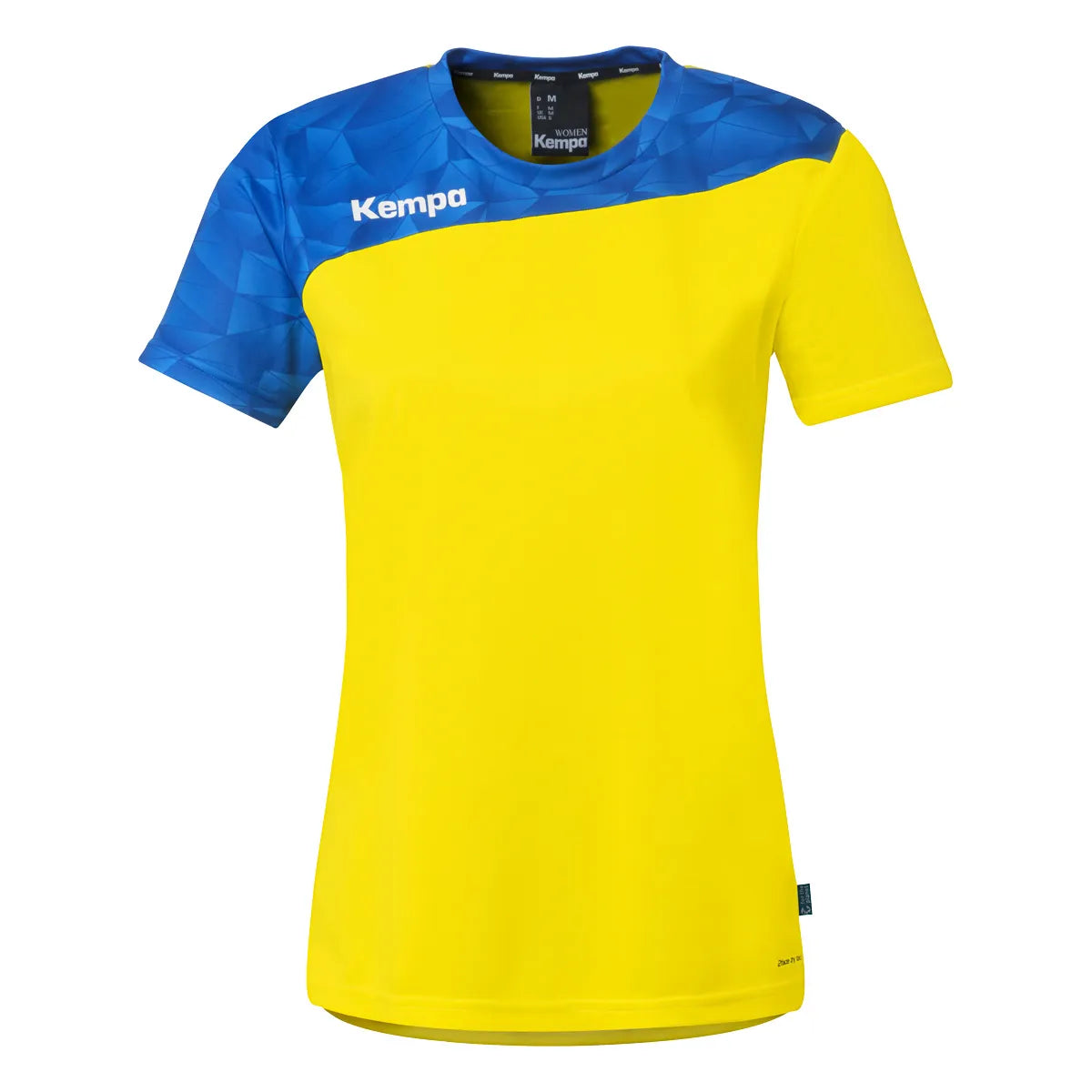 Kempa Trikot Athletics 29 Kurzarm Damen limonengelb-royal Front 