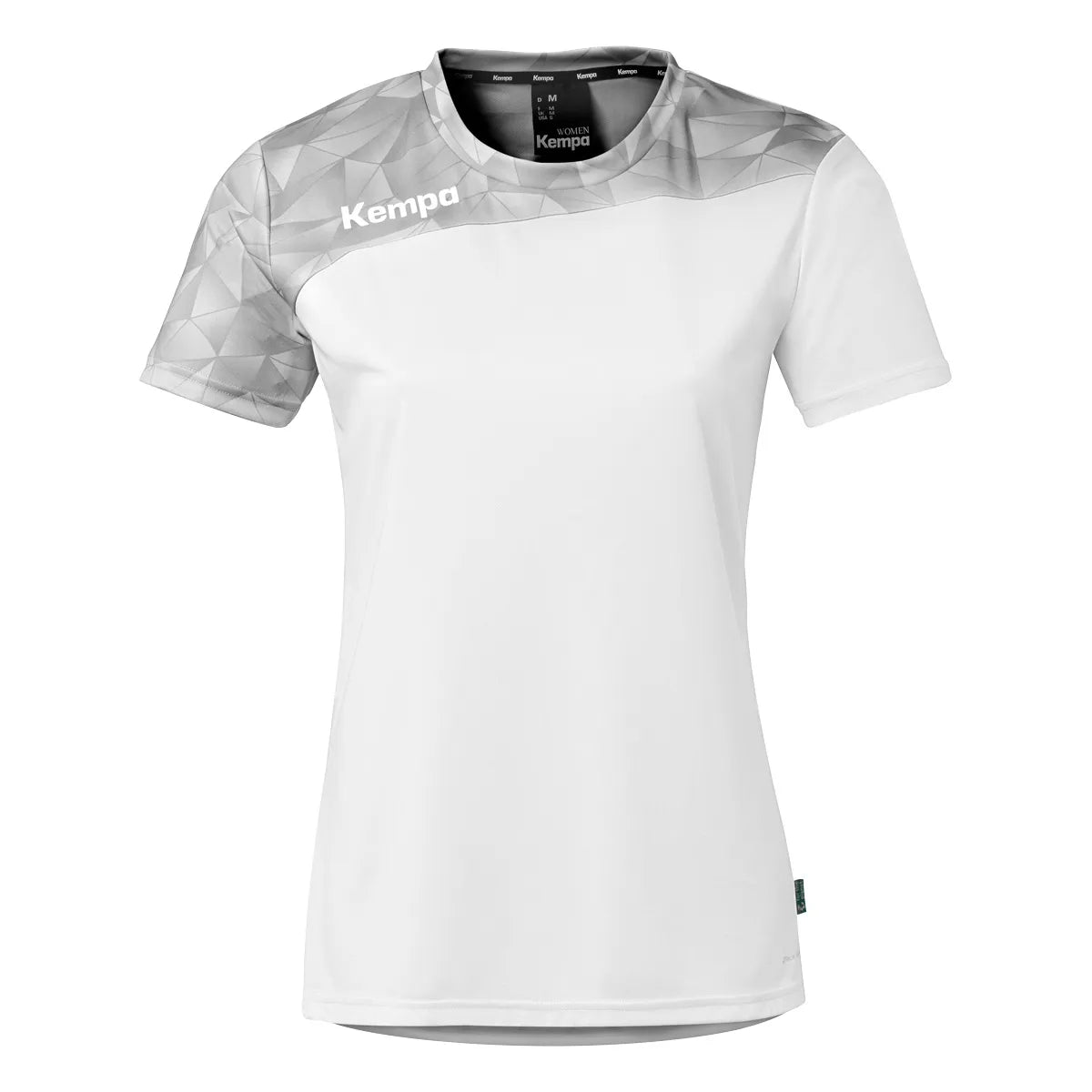 Kempa Trikot Athletics 29 Kurzarm Damen weiss-steingrau Front 