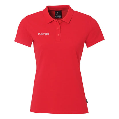 Kempa Poloshirt Classic Damen rot Front 