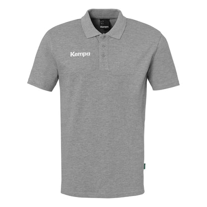 Kempa Poloshirt Classic Kinder dark-grau-melange Front 
