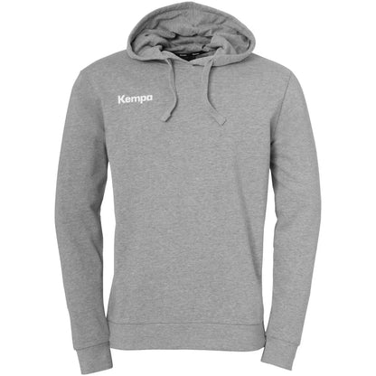 Kempa Kapuzenpullover Kinder dark-grau-melange Front 