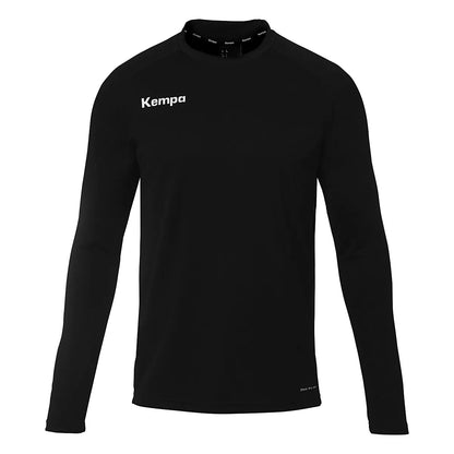 Kempa Funktionsunterwäsche Performance Langarmshirt Kinder schwarz Front 